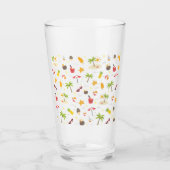 Ontwerp van het Tropische zomerbakpatroon Glas (Voorkant)