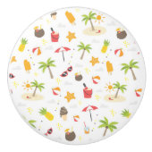 Ontwerp van het Tropische zomerbakpatroon Keramische Knop (Voorkant)