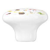 Ontwerp van het Tropische zomerbakpatroon Keramische Knop (Zijkant)