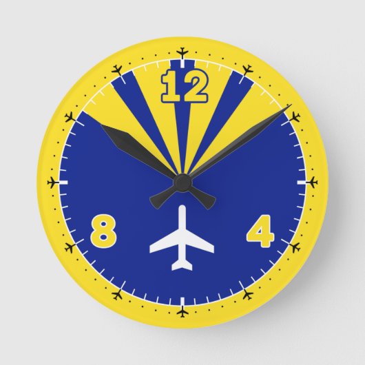 Ontwerp van het vliegtuig ronde klok (Voorkant)