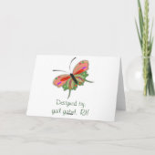 Ontwerp van het Wenskaart voor het omhullen van zu Kaart (Achterkant)