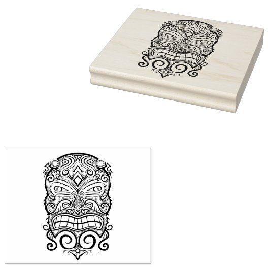 Ontwerp van het wikikasmasker rubberstempel (Gestempeld)