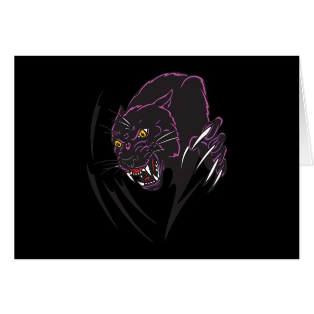 ontwerp van het zwarte pantertribaal (Voorkant Horizontaal)