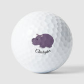 Ontwerp van Hippopotamus Golfballen (Voorkant)