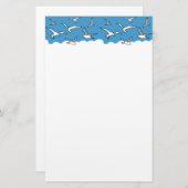 Ontwerp van hoge vliegvogels briefpapier (Voorkant / Achterkant)