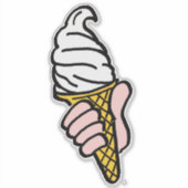Ontwerp van ijscrème sticker (Voorkant)