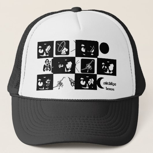 Ontwerp van jasjacquet en Aliens Trucker Pet (Voorkant)