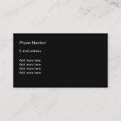 Ontwerp van juwelen Visitekaartje (Achterkant)