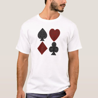 Ontwerp van kaartsystemen afspelen t-shirt