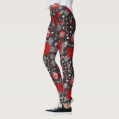 Ontwerp van kerstversieringspatroon leggings (Links)
