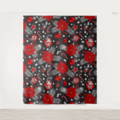 Ontwerp van kerstversieringspatroon wandkleed (Voorkant)