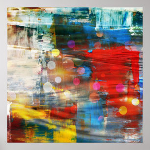 Ontwerp van kleurrijke Abstracte kunstverf voor Sp Poster