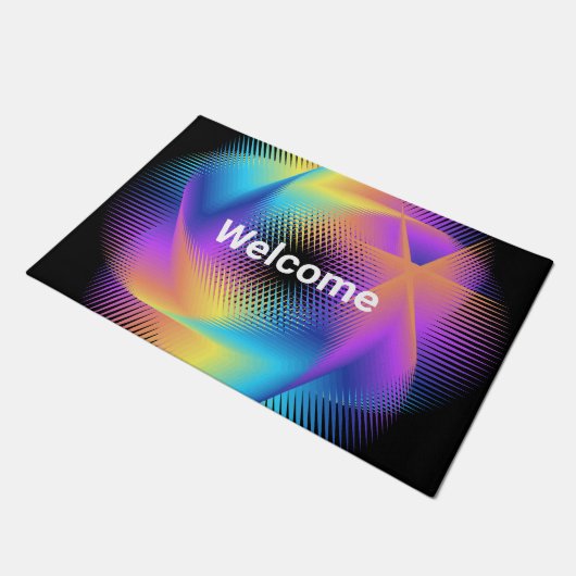 Ontwerp van kleurrijke lichte afbeeldingen - deurmat (Schuin)