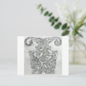 ONTWERP VAN KNOTWORK VIKING & OSEBERG BRIEFKAART (Staand voorkant)