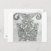 ONTWERP VAN KNOTWORK VIKING & OSEBERG BRIEFKAART (Voorkant / Achterkant)