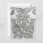 ONTWERP VAN KNOTWORK VIKING & OSEBERG BRIEFKAART (Voorkant / Achterkant)