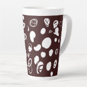 Ontwerp van koffiebonen Latte Mok (Rechterhoek)