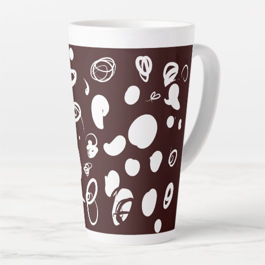 Ontwerp van koffiebonen Latte Mok (Rechterhoek)