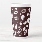 Ontwerp van koffiebonen Latte Mok (Voorkant)
