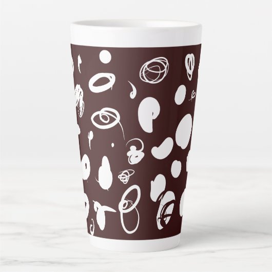 Ontwerp van koffiebonen Latte Mok (Voorkant)