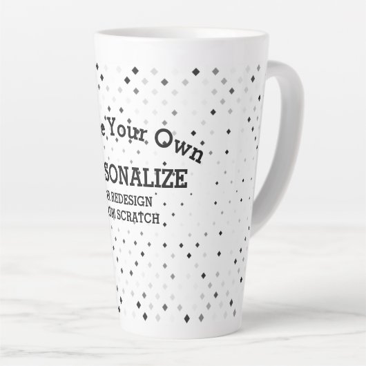 Ontwerp van krassen - latte Mok (Rechterhoek)