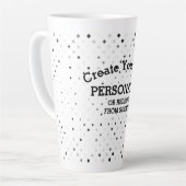 Ontwerp van krassen - latte Mok (Linkerhoek)