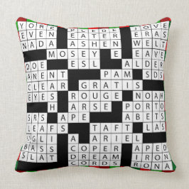 Ontwerp van kruiswoordpuzzels op Sierkussen