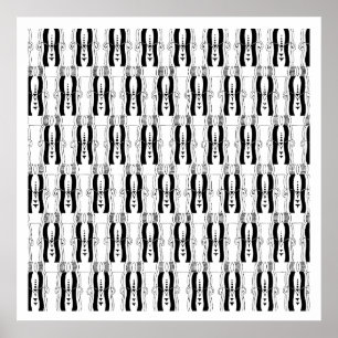  ontwerp van kunstdecopatroonpatronen, jaren '20 poster