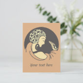  ontwerp van kunstmodel briefkaart (Staand voorkant)