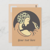  ontwerp van kunstmodel briefkaart (Voorkant / Achterkant)