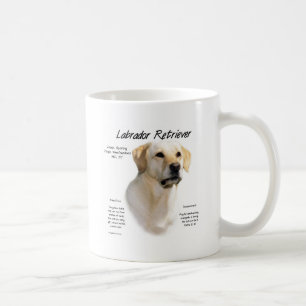 Ontwerp van labrador Retriever (geel) geschiedenis Koffiemok