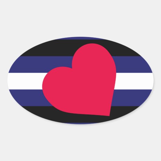 ONTWERP VAN LEEREN REGENBOOGVLAGSTREPEN OVALE STICKER (Voorkant)