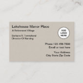 Ontwerp van Logo bij pensionering Visitekaartje (Voorkant)