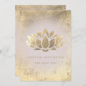 ontwerp van lotusbloem kaart (Voorkant / Achterkant)