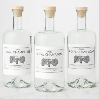 Ontwerp van luxe flessenlabel likeurfles etiket