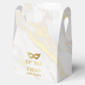 ontwerp van marmer en goud Mishloah manut Bedankdoosjes (Geopend)