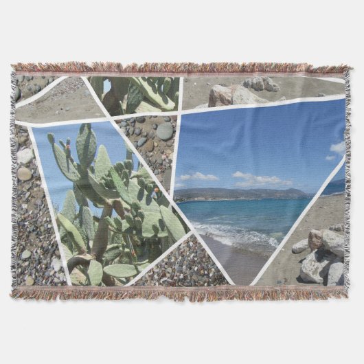 Ontwerp van mediterrane collage deken (Voorkant)