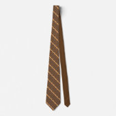 Ontwerp van melk- en donkerchocolade-chevron stropdas (Voorkant)