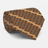 Ontwerp van melk- en donkerchocolade-chevron stropdas (Opgerold)