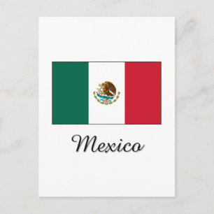 Ontwerp van Mexico-vlag Briefkaart