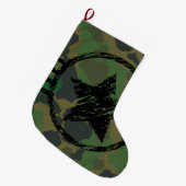 ontwerp van militaire camouflage grote kerstsok (Voorkant (Hangend))