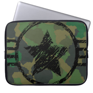 ontwerp van militaire camouflage laptop sleeve