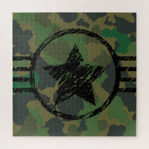 ontwerp van militaire camouflage legpuzzel