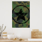 ontwerp van militaire camouflage poster (Keuken)