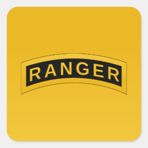 Ontwerp van militaire symbolen van het leger RANGE Vierkante Sticker