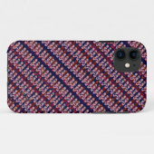 Ontwerp van mini-Abstracte Teenslippers (roze/rood Case-Mate iPhone Case (Achterkant (horizontaal))