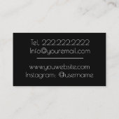 Ontwerp van mode visitekaartje (Achterkant)