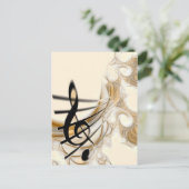 Ontwerp van Music Lover Briefkaart (Staand voorkant)