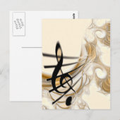 Ontwerp van Music Lover Briefkaart (Voorkant / Achterkant)