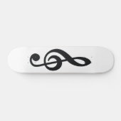 Ontwerp van muzieknotitie Skateboard Deck (Horizontaal)